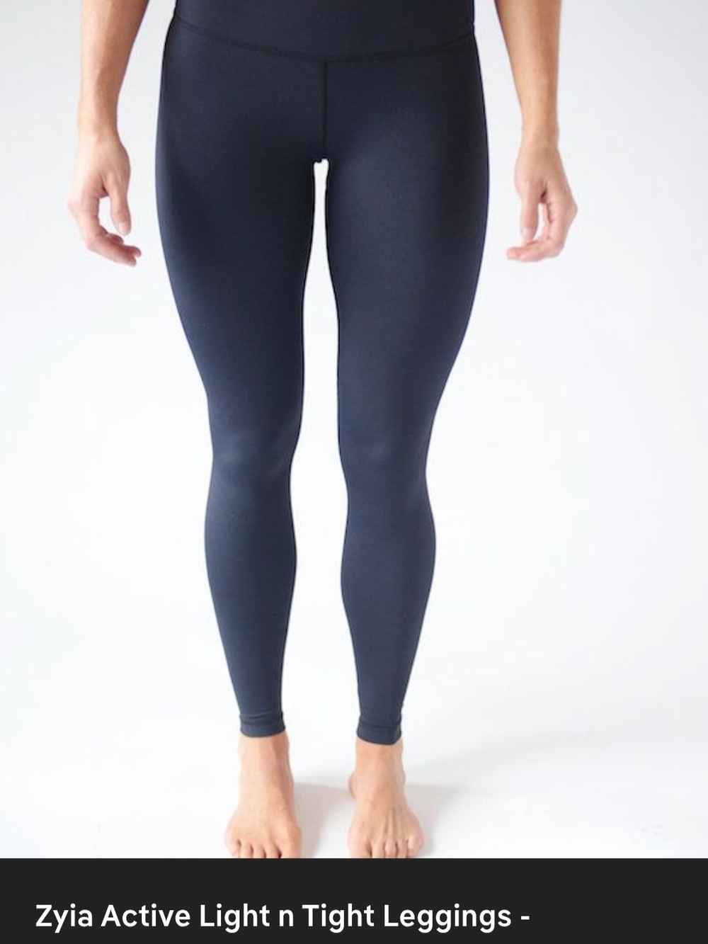 ZYIA Navy High-Waist Light n Tight Leggings